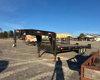 25 GOOSENECK FLATBED TRAILER Title
