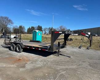 2012 G.P.I. 20 GOOSENECK EQUIPMENT TRAILER