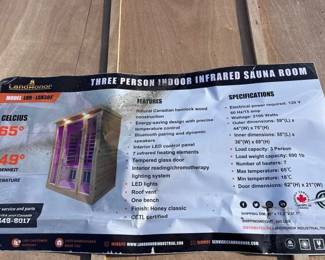 THREE PERSON SAUNA ROOM