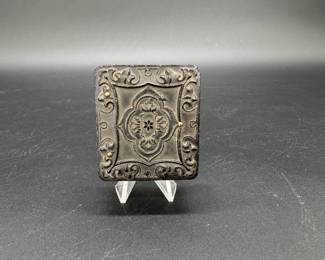 Antique Victorian Black Thermoplastic Daguerreotype