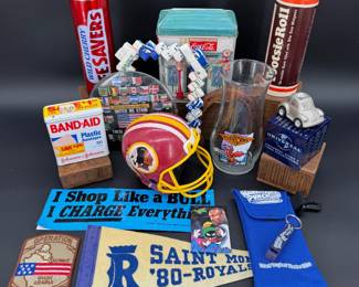 Collectible Odds & Ends - Coke Cola, Ertl Redskins Bank, Military