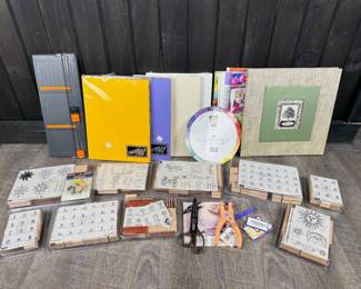 Early 00s Stampin' Up! Scrapbooking Stamps & Paper