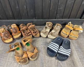 Vintage Leather Womens Summer Sandals & Shoes Womens Summer Sandals - Earth Spirit, Mostly Leather