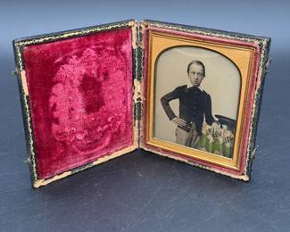 Antique Embossed Leather Daguerreotype