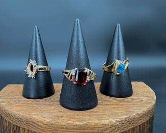 Trio of Vintage 10k Gold Rings