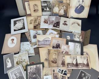 Antique Victorian Photography & Tiny Tin Type Lot 1