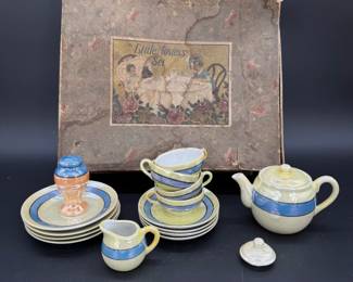 1930s Japanese Lustreware Child's Hostess Tea Set
