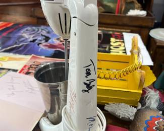 "Happy Days' entire cast signed 50's style blender! Ron Howard, Henry Winkler and the cast signed this... We have dozens of autographs!