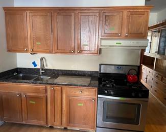 $450 -- Kitchen cabinets, counter, sink and faucet. Appliances sold separately.
