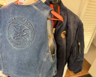Vintage NRA jean vest 
