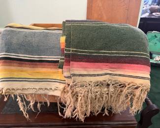 Vintage Mexican blankets 