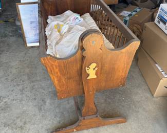 Vintage baby cradle 