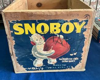 Vintage Snoboy wood box 