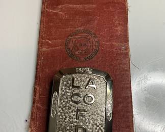 Los Angeles fire department memorabilia 
