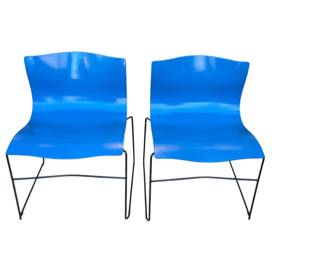 Lot # : 236z - Pair of Vignelli handkerchief chairs for Knoll
