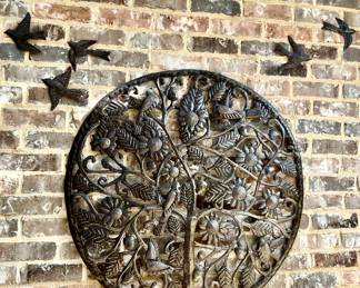 ANOTHER FANTASTIC PIERCED TIN TREE OF LIFE.