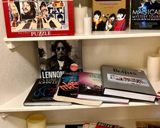 SEVERAL BOOKS ON THE BEATLES.