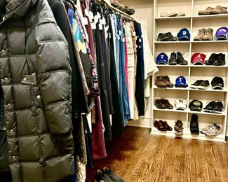 MEN'S AND WOMEN'S CLOTHING.