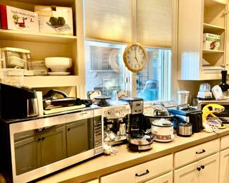 KITCHEN APPLIANCE AREA MOVED TO THE LAUNDRY/MUD ROOM.  NICE QUALITY, NEWER.