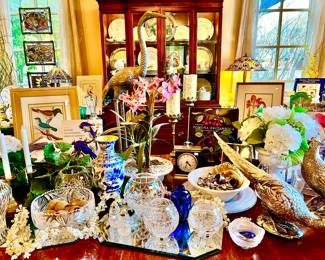 DINING TABLE FULL OF WONDERFUL THINGS.