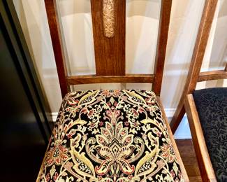 ENGLISH VINTAGE CHAIRS, SET OF 4.  SO PRETTY.