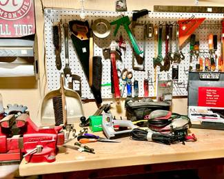 TOOLS IN THE GARAGE.