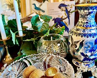 CLOISONNE, BIRD ART, BIRD BOOKS, AUDUBON.