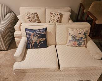 Twin loveseat sofa's sold separately.