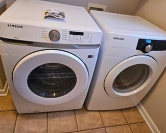  Samsung 1yr old front loader washer.  Dryer is somewhat older. 