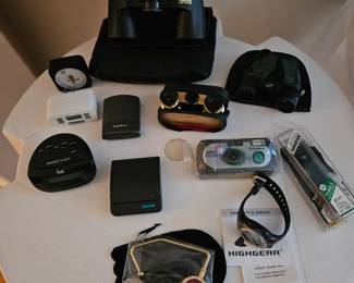 Pentax 8 x 40 PCF WPII binoculars as well as 2 smaller ones. 