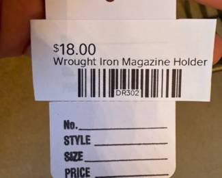 Wrought Iron Magazine Holder