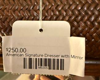 American Signature Dresser with Mirror
