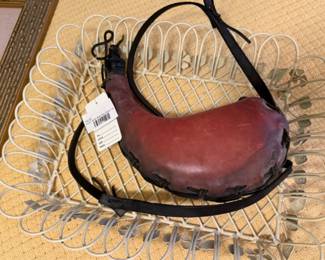 Ricker Leather Water Bota Bag w/ Strap