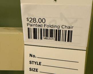 Painted Folding Chair