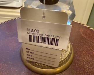 Small Brass Table Lamp