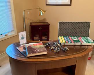 Sligh Kidney Desk, Poker Chip Set