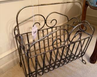 Wrought Iron Magazine Holder