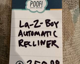 La-Z-Boy Automatic Recliner