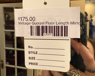 Vintage Quoizel Floor Length Mirror