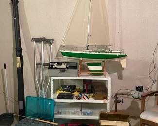 Tackle Boxes, Remote Control Model Sailboat