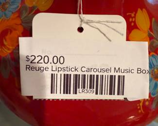 Reuge Lipstick Carousel Music Box