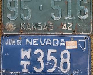 2 Sets of Matching License Plates