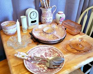 New Temp-Tations Presentable Ovenware & Vintage Pink Glass