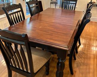 Ashley Furniture Cedar Heights Dining Table 8 Chairs