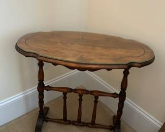 Antique Scalloped Edge Table