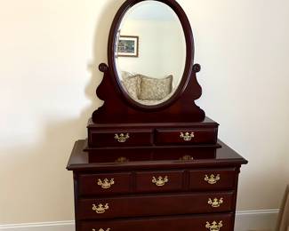 Sumter Furniture Company Dresser with Oval Mirror