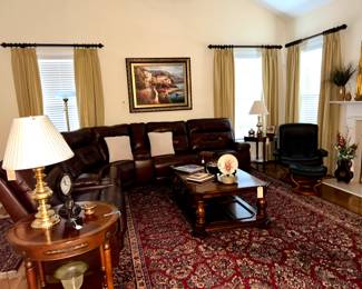 Large Karastan Area Rug 10 x 14 Red Sarouk 