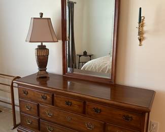 Vintage Thomasville Dresser with Mirror