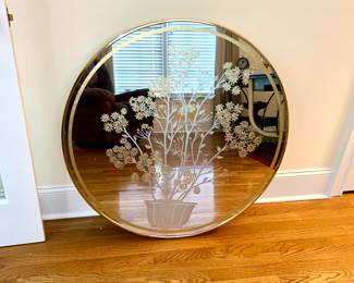 Vintage Windsor Art Gold Etched Mirror