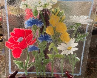 Peggy Karr Provence Glass Plate